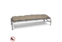 Beautissu Liegenauflage Flair RL 190x60x8 cm Beige Polyester Bild 4