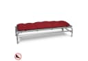 Beautissu Liegenauflage Rot 190x60 cm für Gartenliege Bild 4