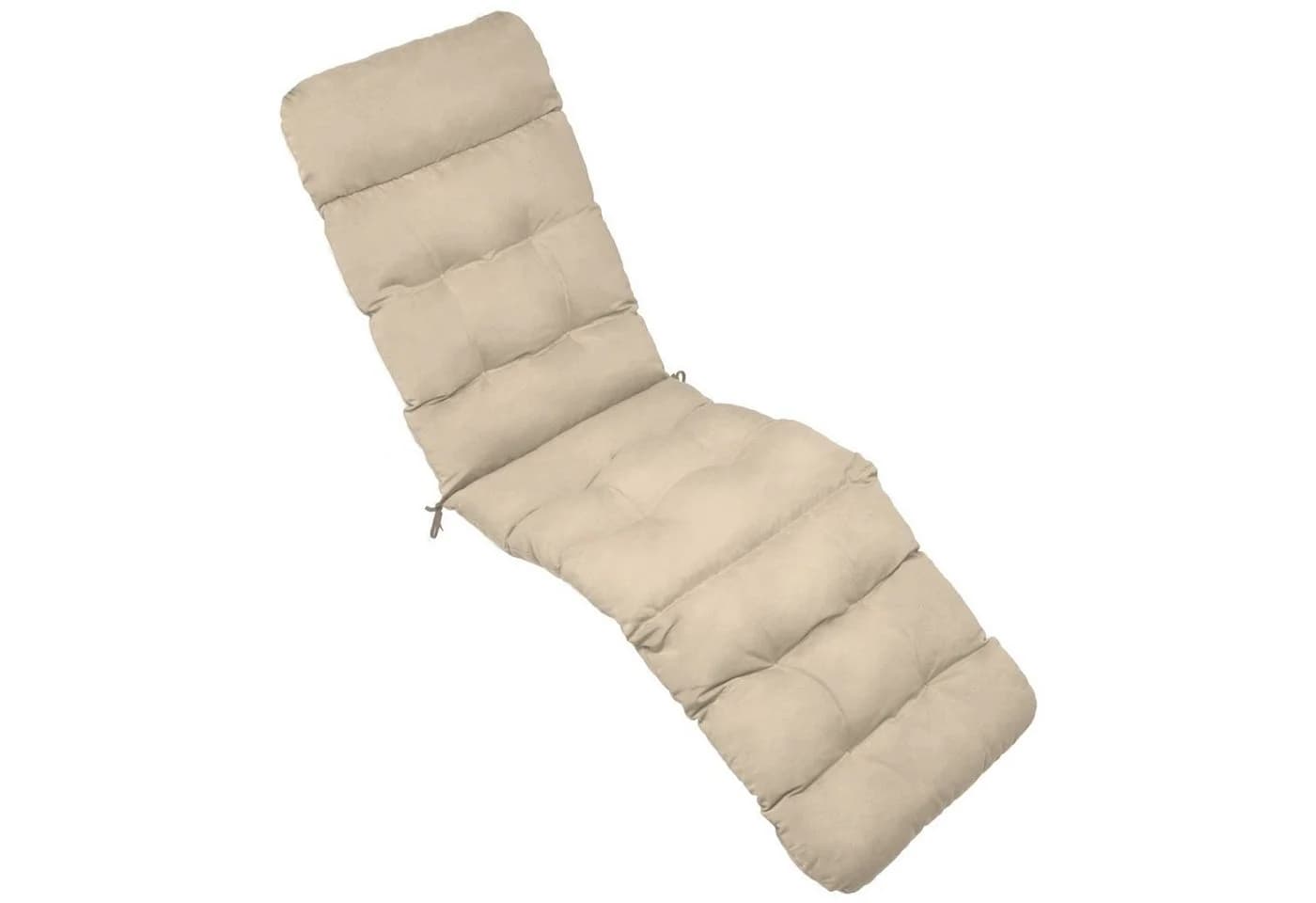 Beautissu Polsterauflage Deckchair 200x50x8 cm Natur