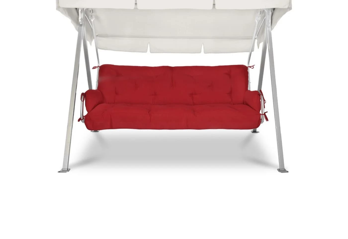Beautissu Sitzauflage Hollywoodschaukel Rot mit Kissen - Bild 2
