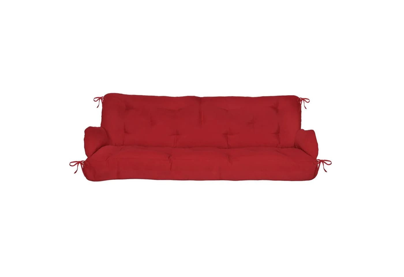 Beautissu Sitzauflage Hollywoodschaukel Rot mit Kissen - Bild 3