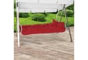 Beautissu Sitzauflage Hollywoodschaukel Rot mit Kissen Bild 4