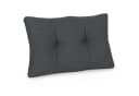 Beautissu Loungekissen Grau 10 cm Dick Polyester Bild 2