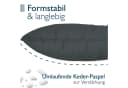 Beautissu Loungekissen Grau 10 cm Dick Polyester Bild 4