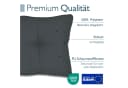 Beautissu Loungekissen Grau 10 cm Dick Polyester Bild 5