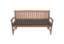 Beautissu Bankauflage Base BK Grau Waschbar mit Kissen Bild 1