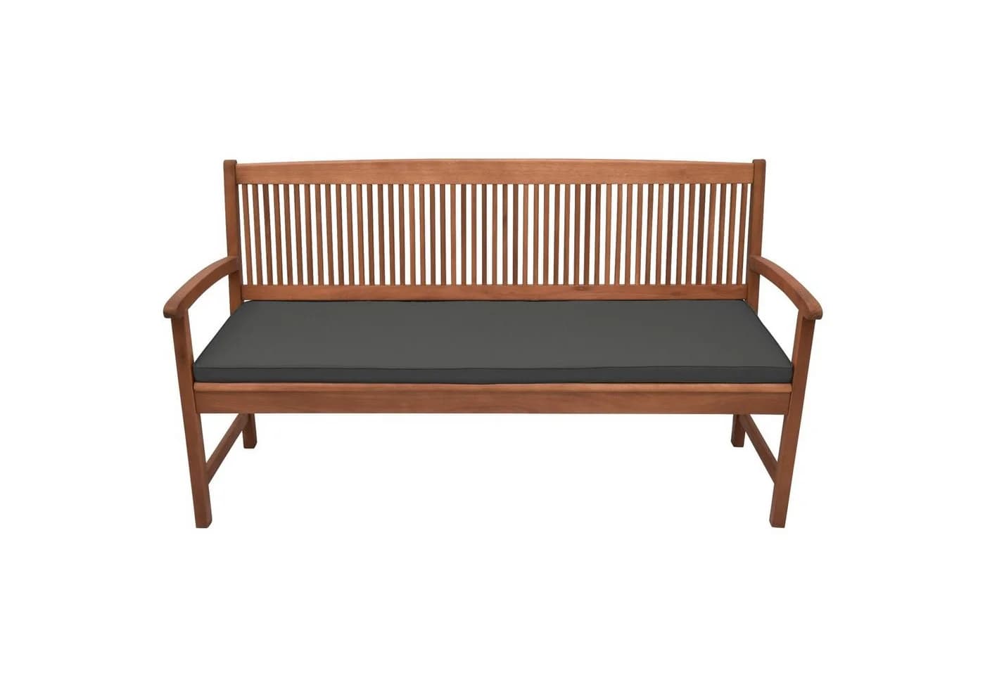 Beautissu Bankauflage Base BK Grau Waschbar mit Kissen