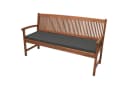 Beautissu Bankauflage Base BK Grau Waschbar mit Kissen Bild 2