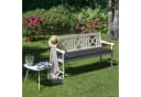 Beautissu Bankauflage Base BK Grau Waschbar mit Kissen Bild 5
