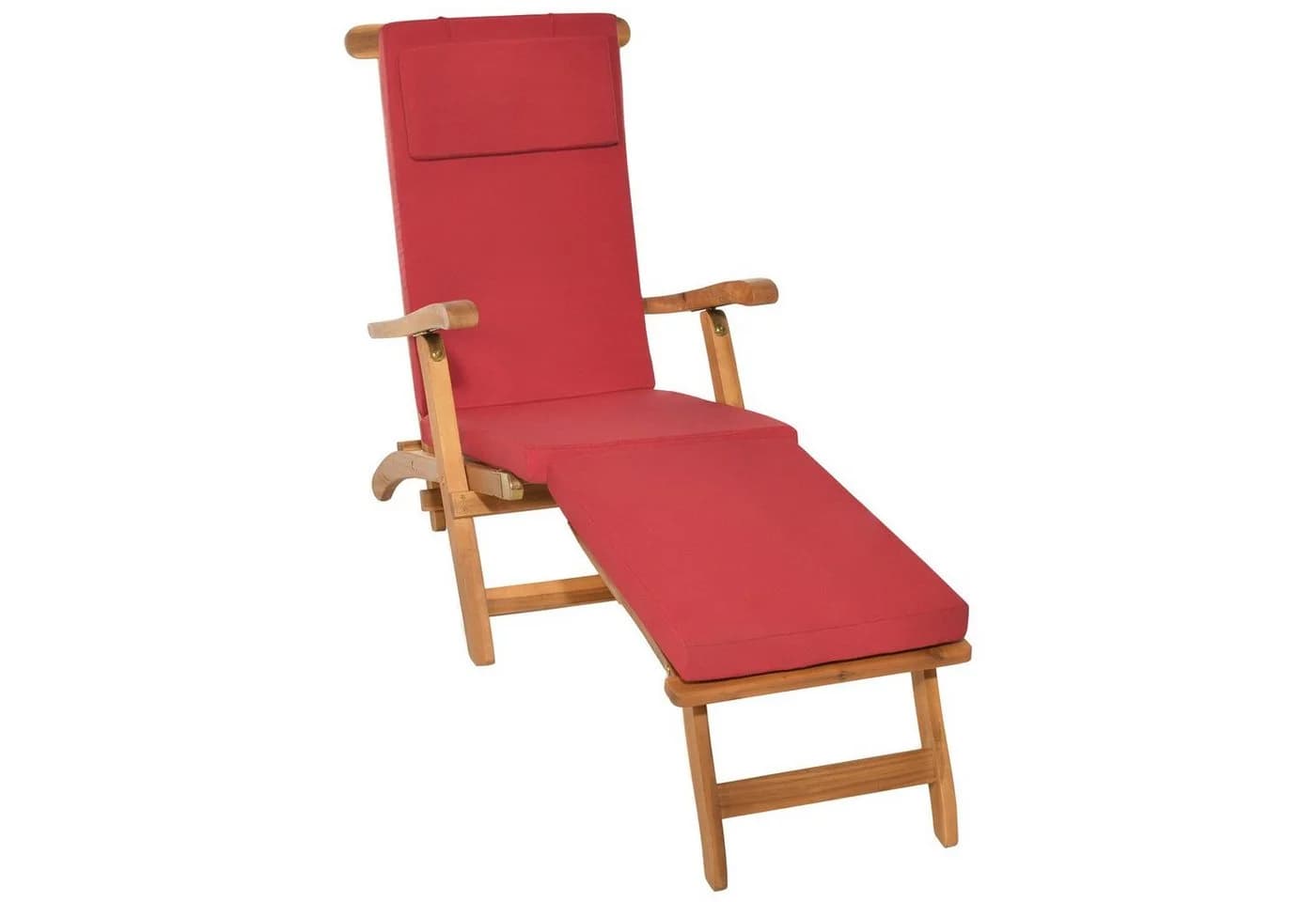 Beautissu Polsterauflage Deckchair Dunkelblau Abnehmbar - Bild 2