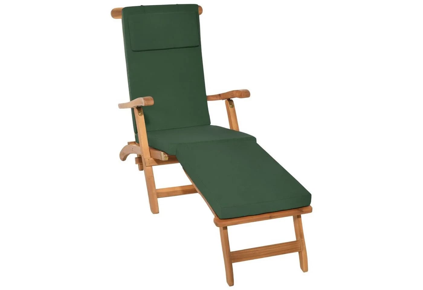 Beautissu Polsterauflage Deckchair Grün Abnehmbar - Bild 2