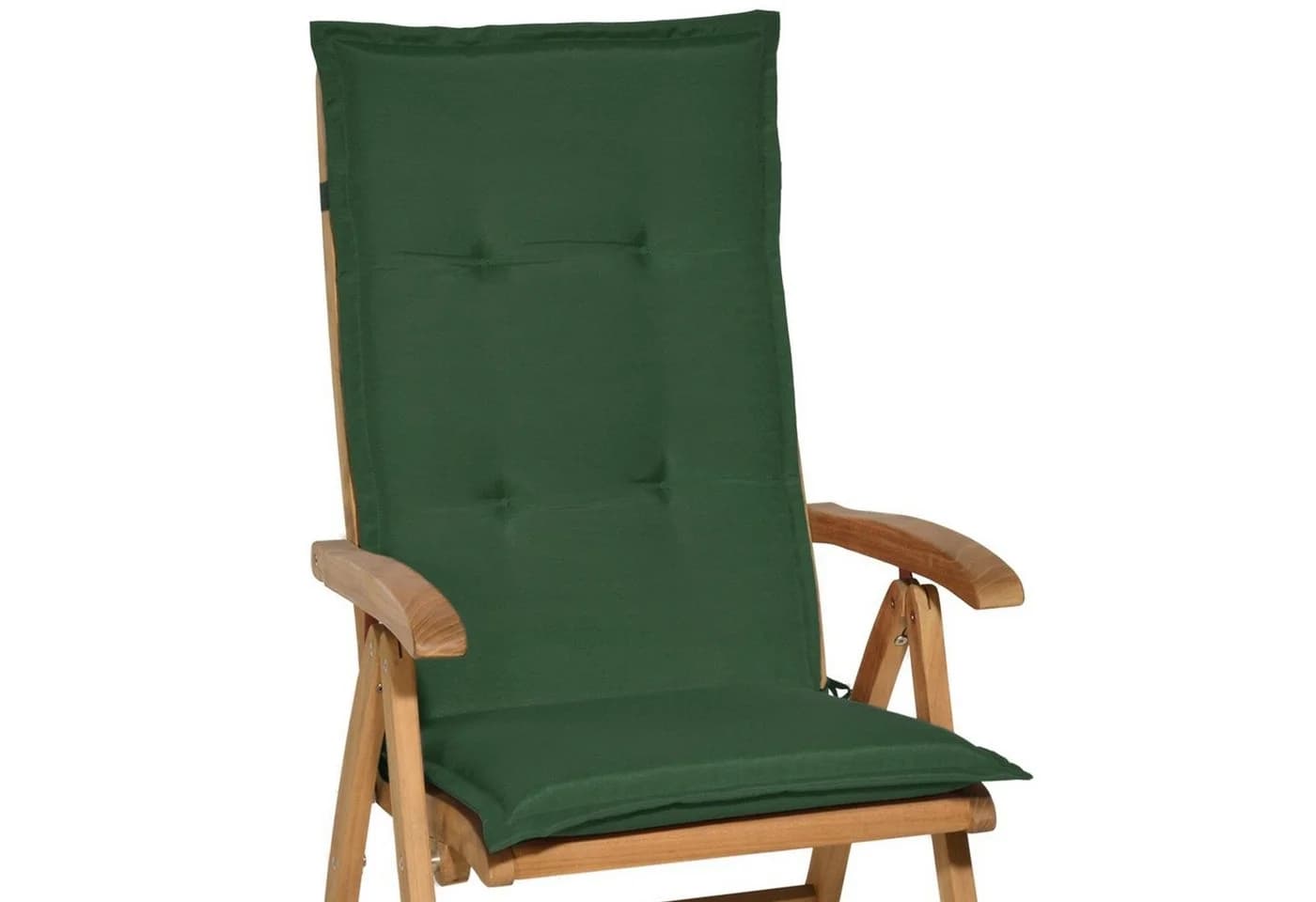 Beautissu Hochlehnerauflage 6er Set Dunkelgrün Loft HL