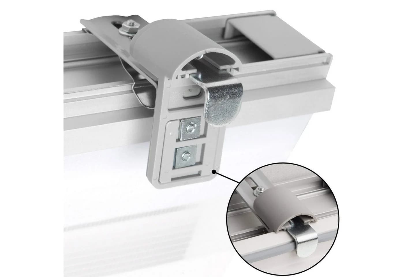Sol Royal SolDecor DK9 Doppelrollo Weiß Klemmfix - Bild 4