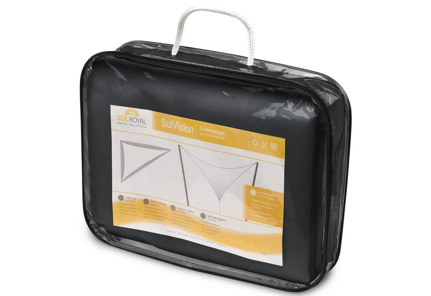 Sol Royal Sonnensegel dreieckig Anthrazit UV-Schutz Wasserdicht - Bild 4