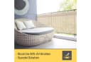 Sol Royal Balkonsichtschutz HDPE blickdicht beige mit Ösen Bild 1
