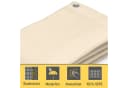 Sol Royal Balkonsichtschutz HDPE blickdicht beige mit Ösen Bild 5