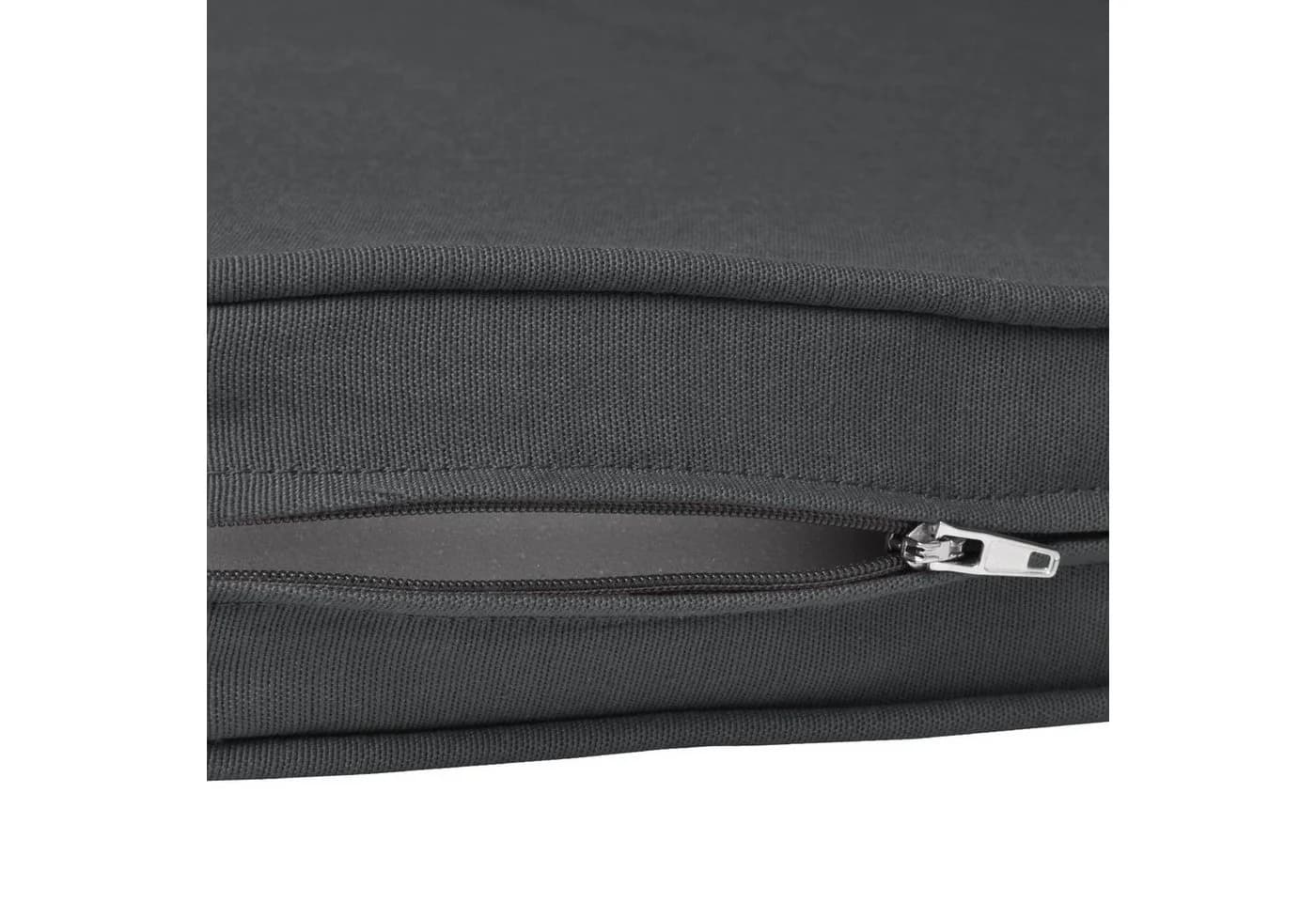 Beautissu Bankauflage Loft BK Grau Abnehmbar