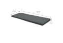 Beautissu Bankauflage Loft BK Grau Abnehmbar Bild 4