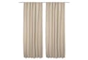 Beautissu Thermovorhang 2er Set Creme Universalband Verdunkelnd Bild 2