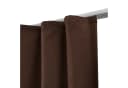 Beautissu Thermovorhang 2er Set Braun Verdunkelnd Universalband Bild 1