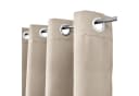 Beautissu Vorhang Amelie 2er Set Sand Blackout mit Ösen Bild 1