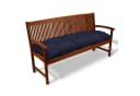 Beautissu Bankauflage Flair BK Dunkelblau Sitzkissen für Gartenbank Bild 1