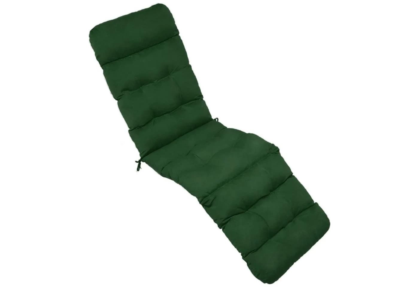 Beautissu Liegenauflage Deckchair 200x50x8 cm Grün