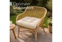 Beautissu Sitzkissen Flair LK Outdoor Natur 60x60x10cm Wetterfest Bild 1