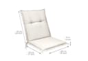 Beautissu Sitzauflage 6er Set Niedriglehner Auflagen Base NL Natur Bild 3