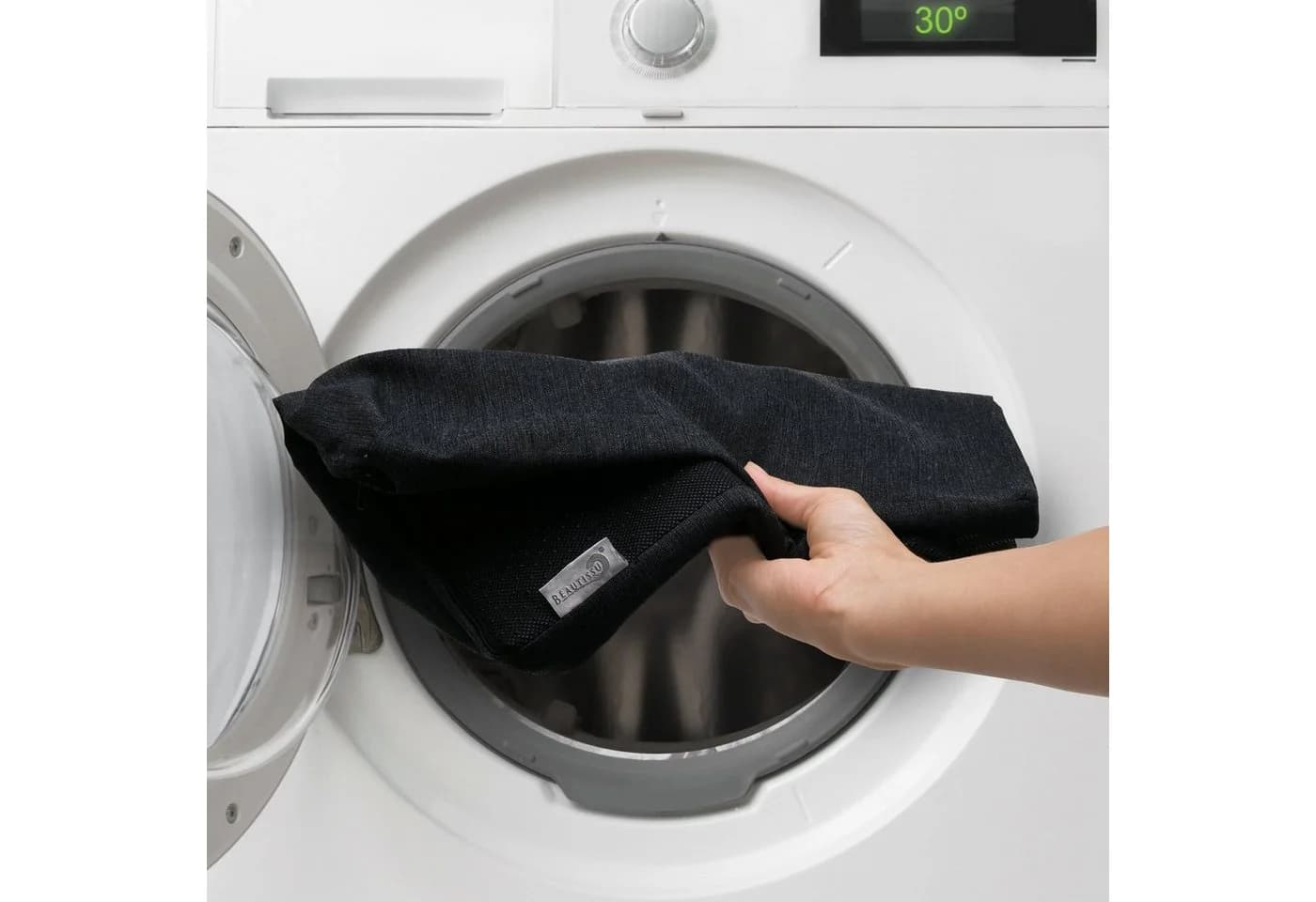 Beautissu Ergonomisches Keilkissen Anthrazit Anti-Rutsch Waschbar - Bild 4