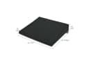 Beautissu Ergonomisches Keilkissen Anthrazit Anti-Rutsch Waschbar Bild 5