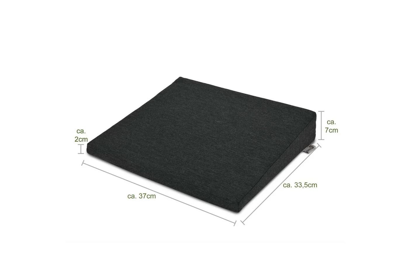 Beautissu Ergonomisches Keilkissen Anthrazit Anti-Rutsch Waschbar - Bild 5