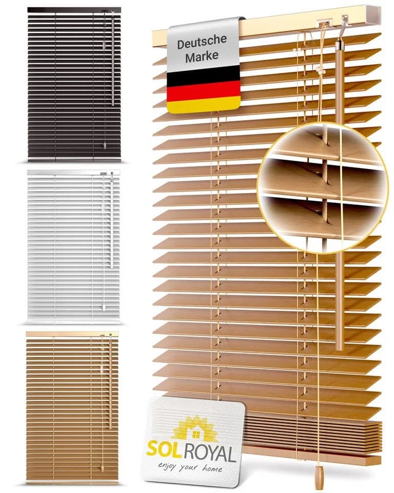 Sol Royal Holzjalousie SolDecor JH3 Eichenoptik