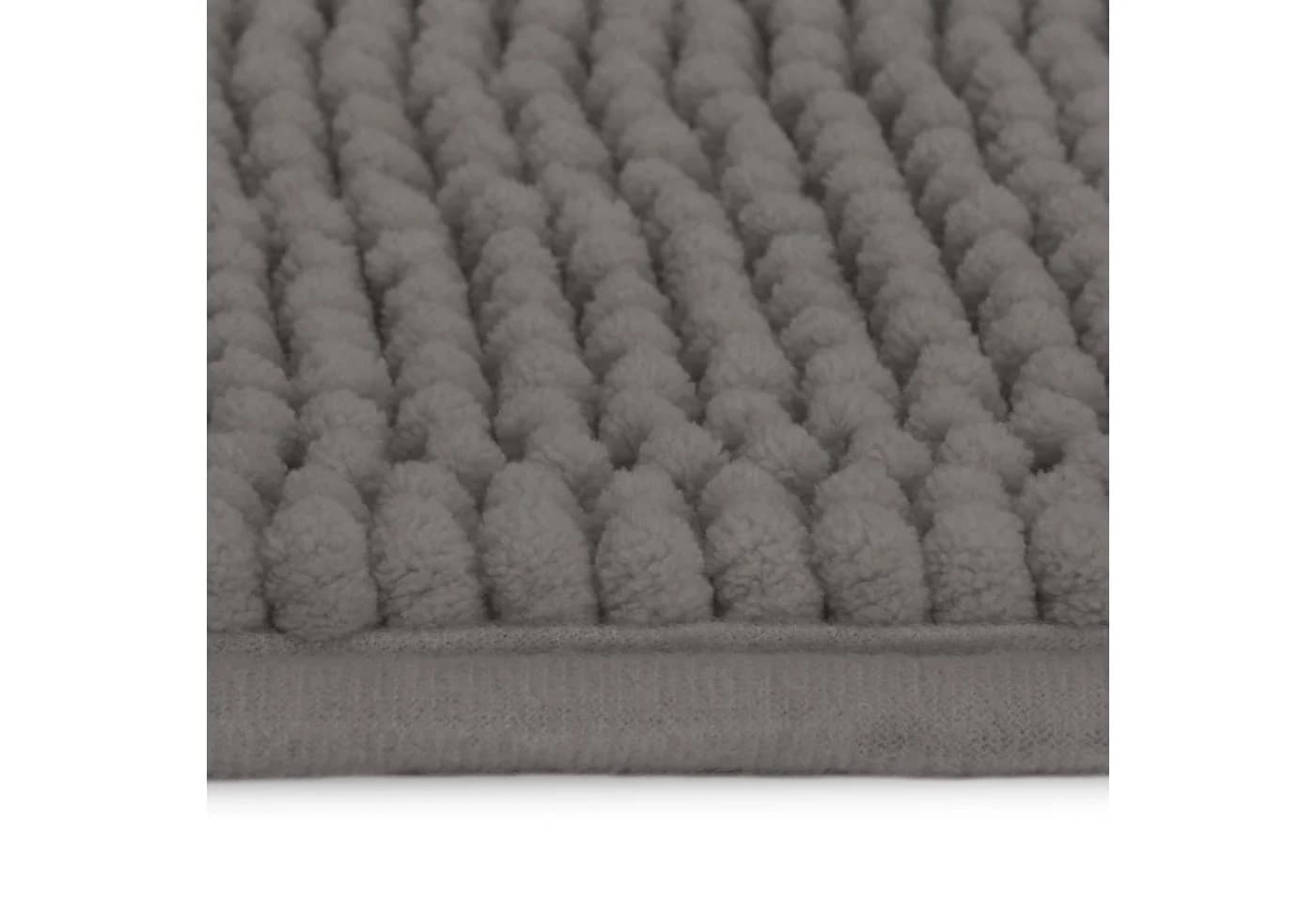 Beautissu Badematte BeauMare WR rutschfest Chenille Anthrazit - Bild 3
