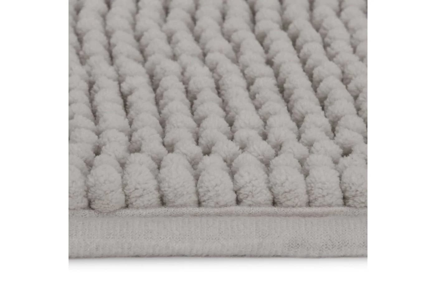 Beautissu Badematte BeauMare WR Chenille Grau Rutschfest - Bild 3