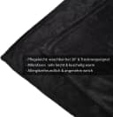Wohndecke Aurelia Kuscheldecke Schwarz 150x200cm | Beautissu Bild 4
