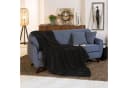 Wohndecke Aurelia Kuscheldecke Schwarz 150x200cm | Beautissu Bild 5
