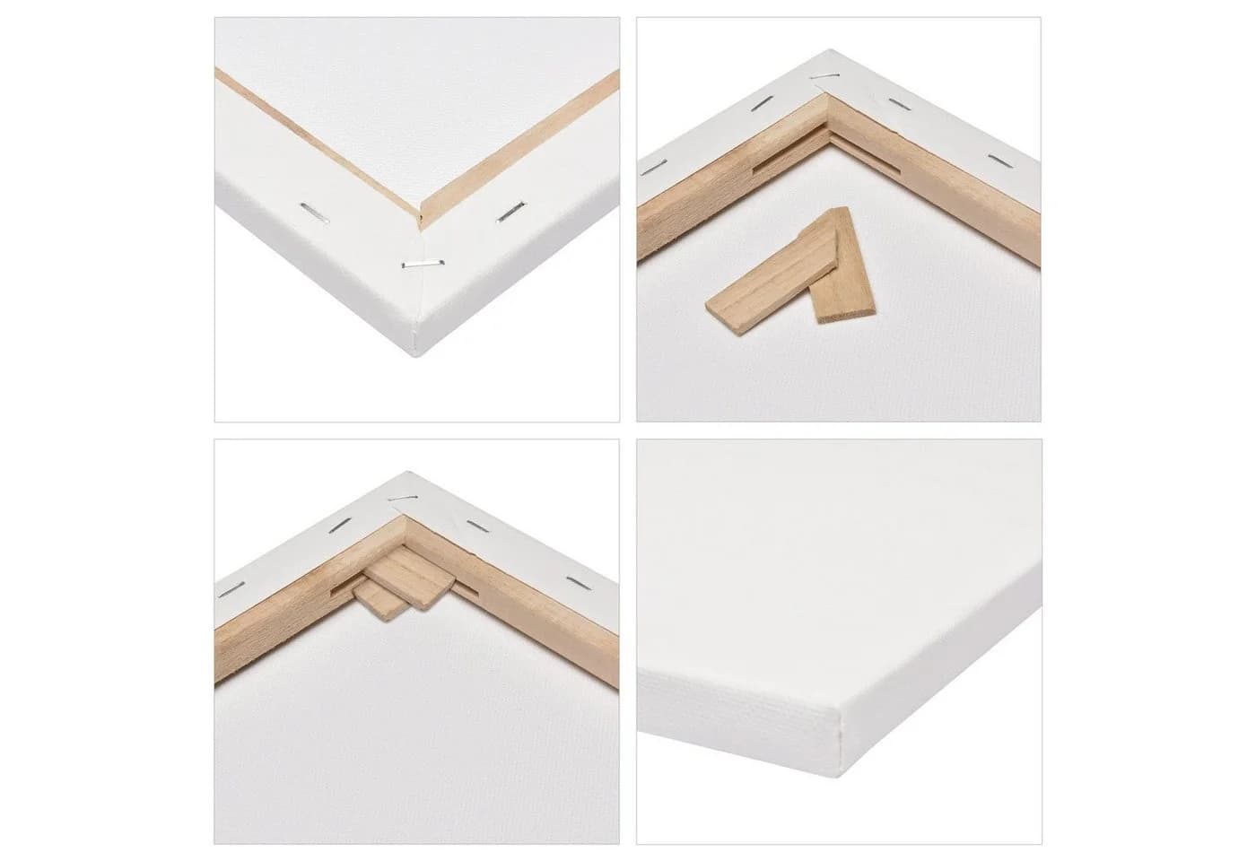 Artina Keilrahmen Leinwand Premium 30x40cm 3er Set 100% Baumwolle - Bild 3