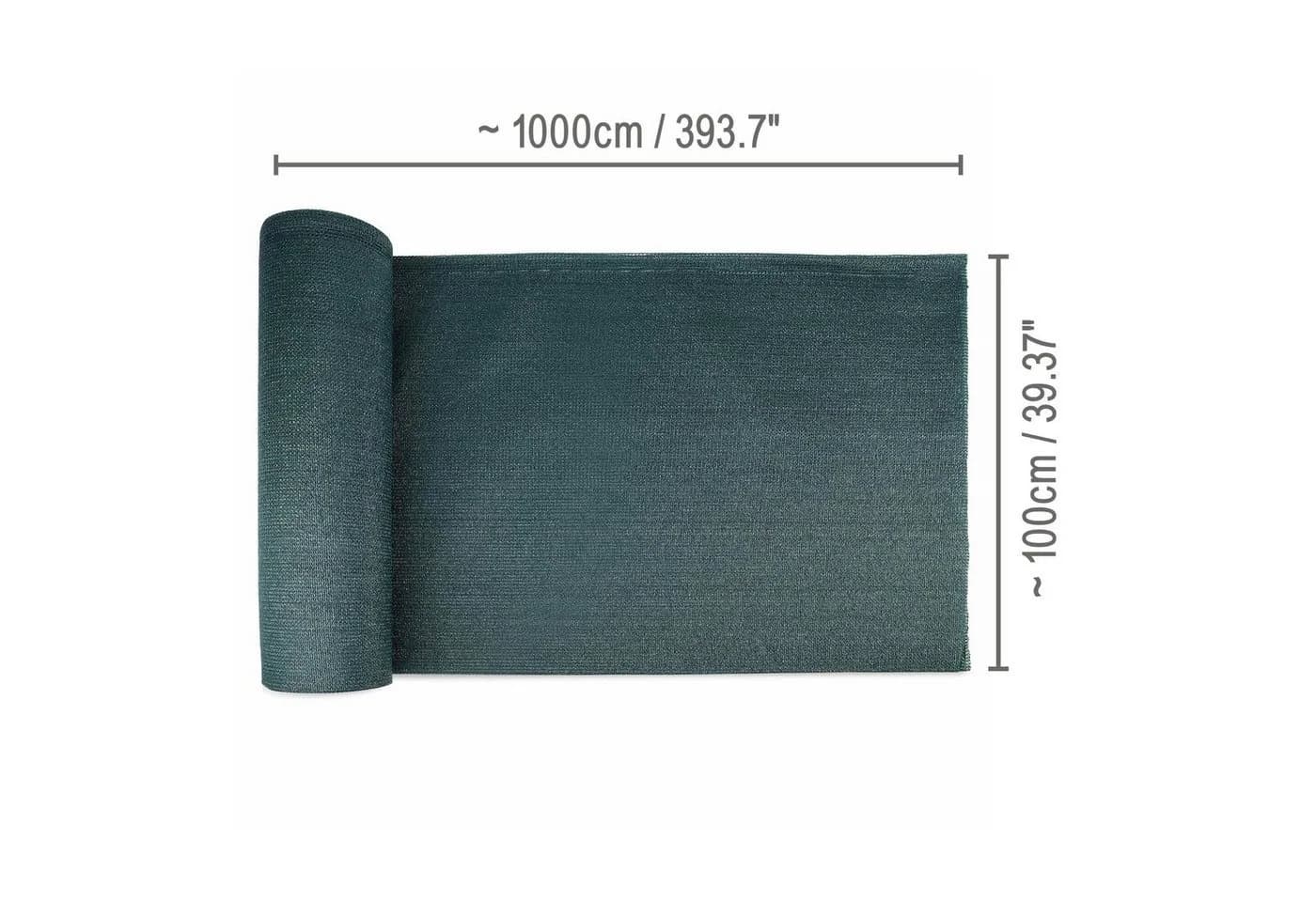 Sol Royal Sichtschutzzaunmatten Schattennetz 10m x 1m Grün