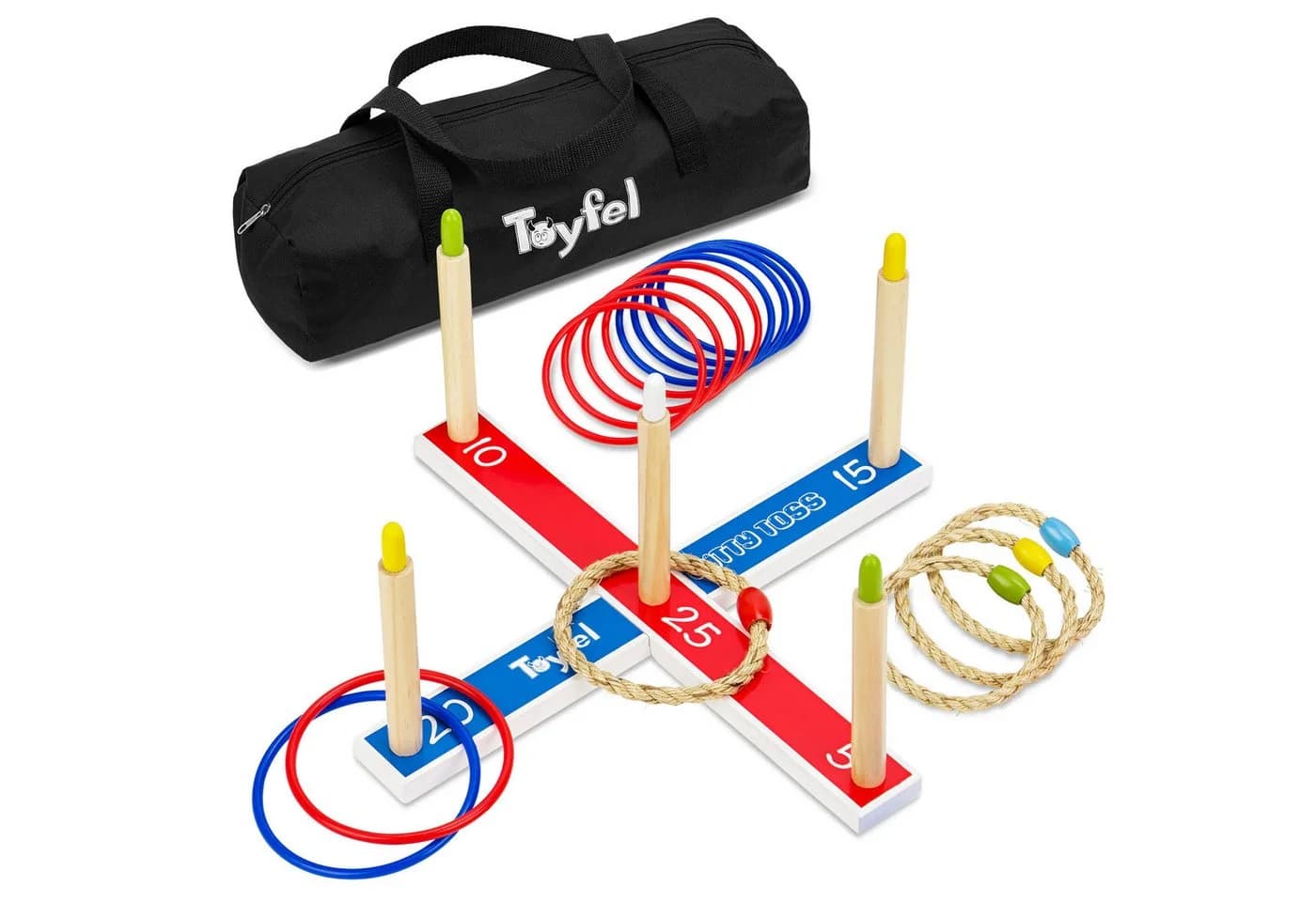 Toyfel Mitty Toss Ringwurfspiel Set mit 15 Ringen - Bild 2