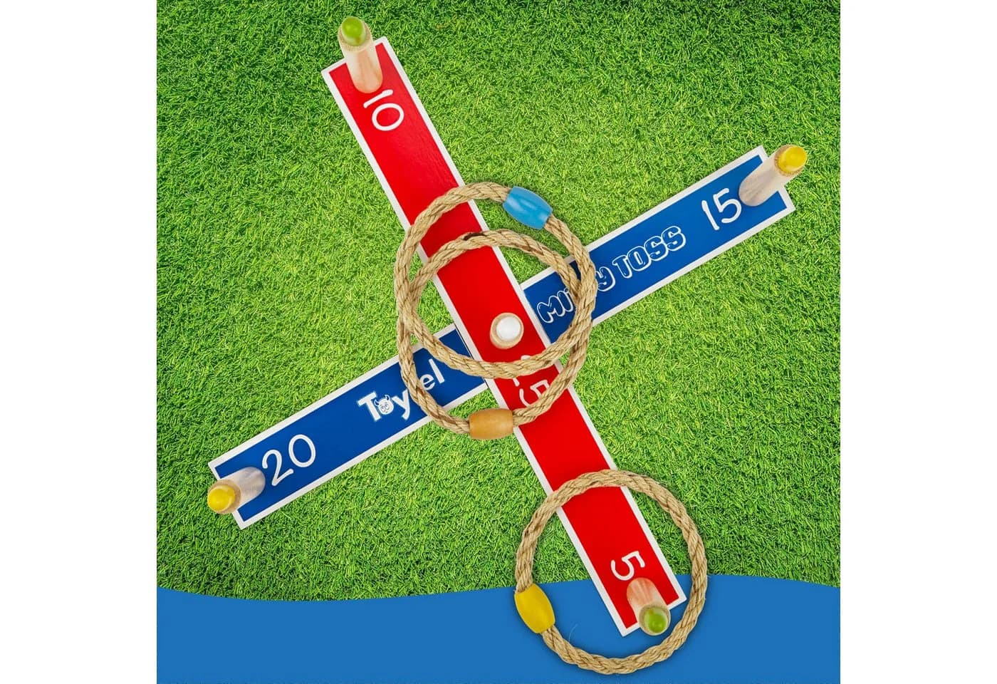 Toyfel Mitty Toss Ringwurfspiel Set mit 15 Ringen - Bild 3
