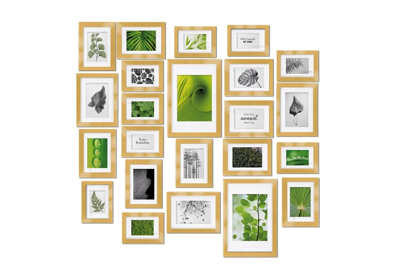 bomoe Bilderrahmen Set 24-tlg. Gold Collage - Bild 2