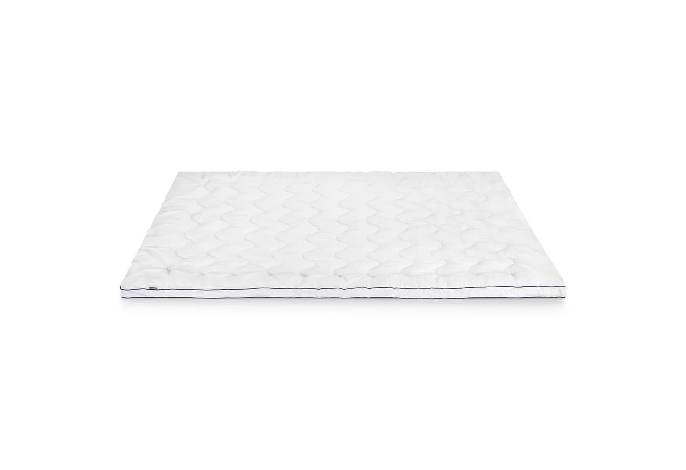 Beautissu Matratzentopper 100x200 cm Weiß 3cm Komfortschaum