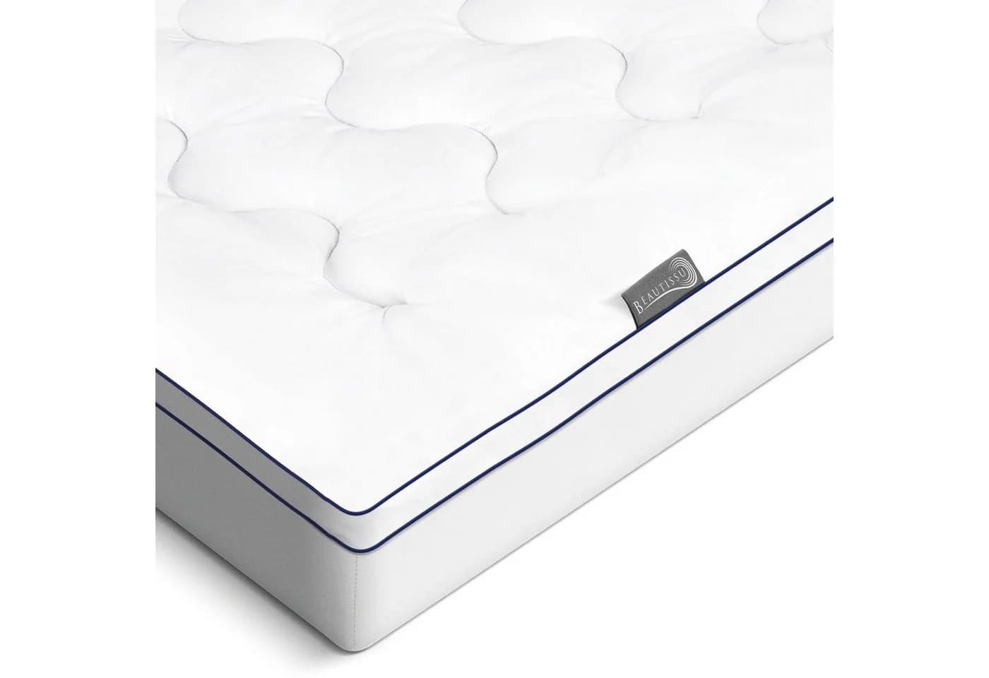 Beautissu Matratzentopper 100x200 cm Weiß 3cm Komfortschaum - Bild 2