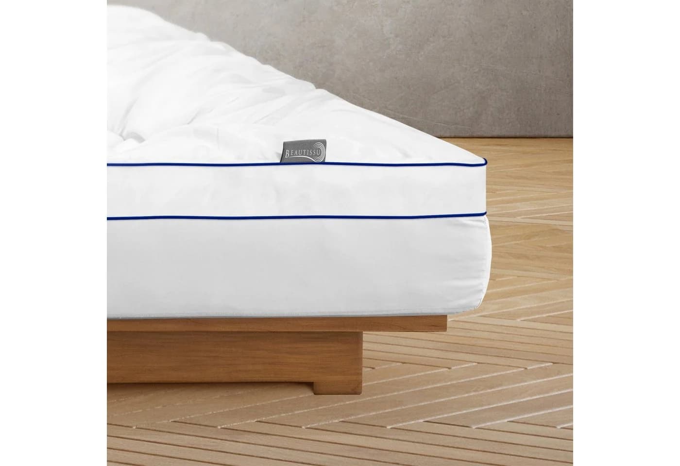 Beautissu Matratzentopper 100x200 cm Weiß 3cm Komfortschaum - Bild 5