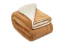 Beautissu Alina Sherpa Decke Beige/Weiß Kuscheldecke Bild 2