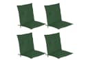 Beautissu Sitzauflage Niedriglehner 4er Set Dunkelgrün UV-Schutz Bild 2
