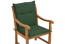 Beautissu Sitzauflage Niedriglehner 4er Set Dunkelgrün UV-Schutz Bild 3