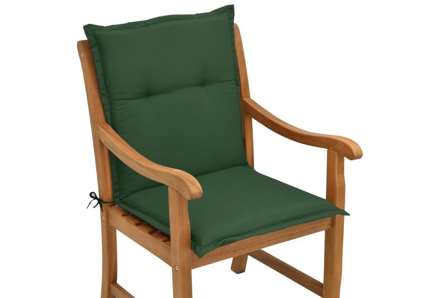 Beautissu Sitzauflage Niedriglehner 4er Set Dunkelgrün UV-Schutz - Bild 3