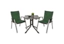 Beautissu Sitzauflage Niedriglehner 4er Set Dunkelgrün UV-Schutz Bild 5